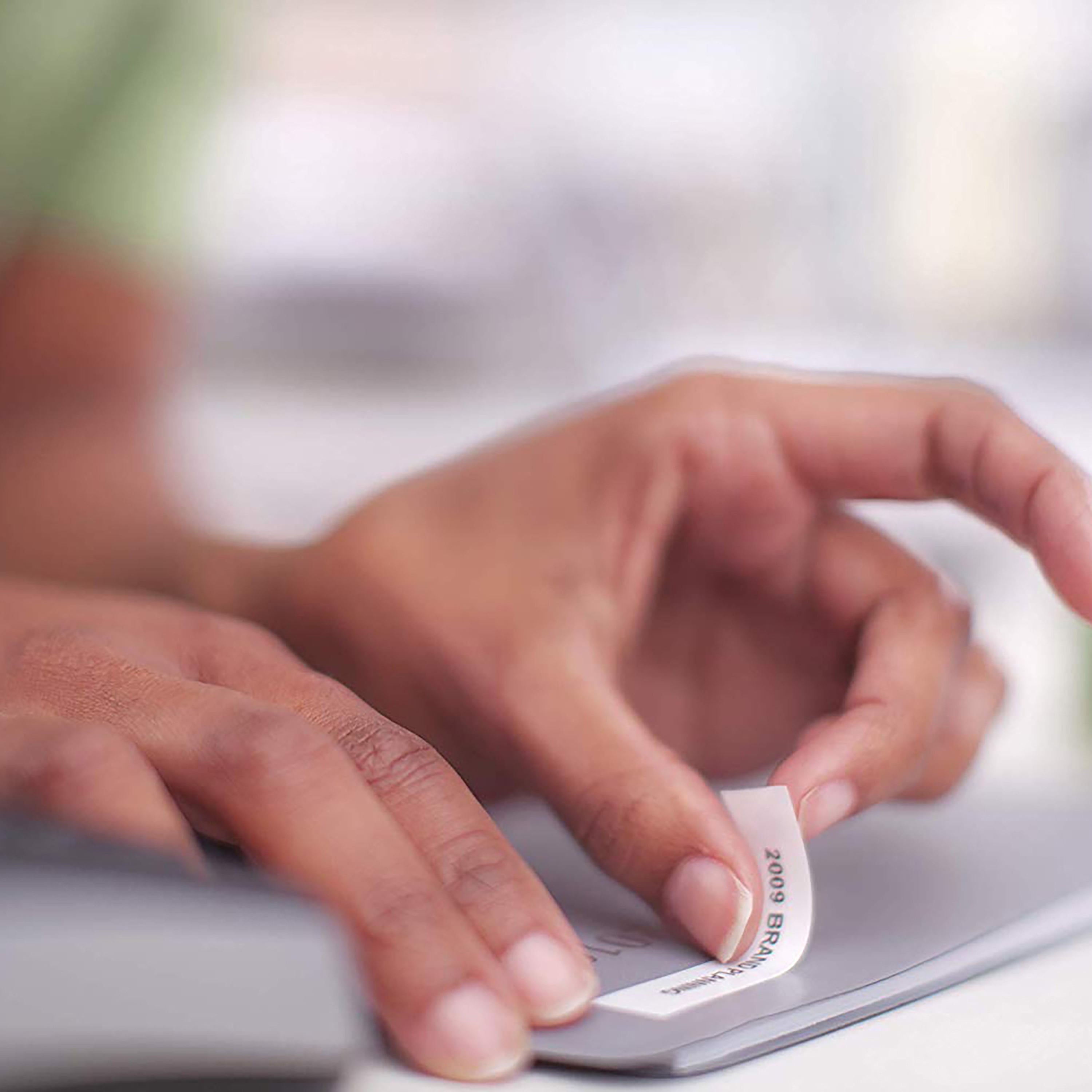 Ruban dymo D1 haute performance 19mm noir sur blanc