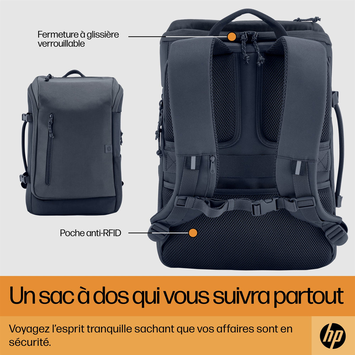 HP Travel 25 Liter 15.6p Iron Grey Laptop Backpack