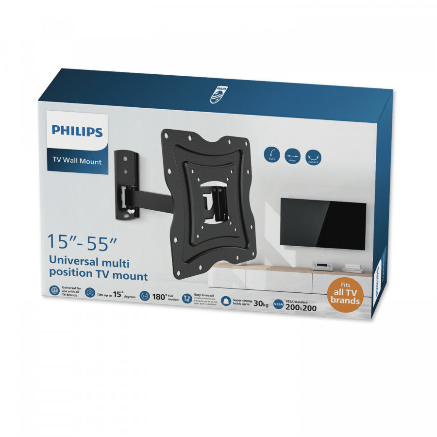 PHILIPS Support mural articulé pour écrans plats de 15p à 55p