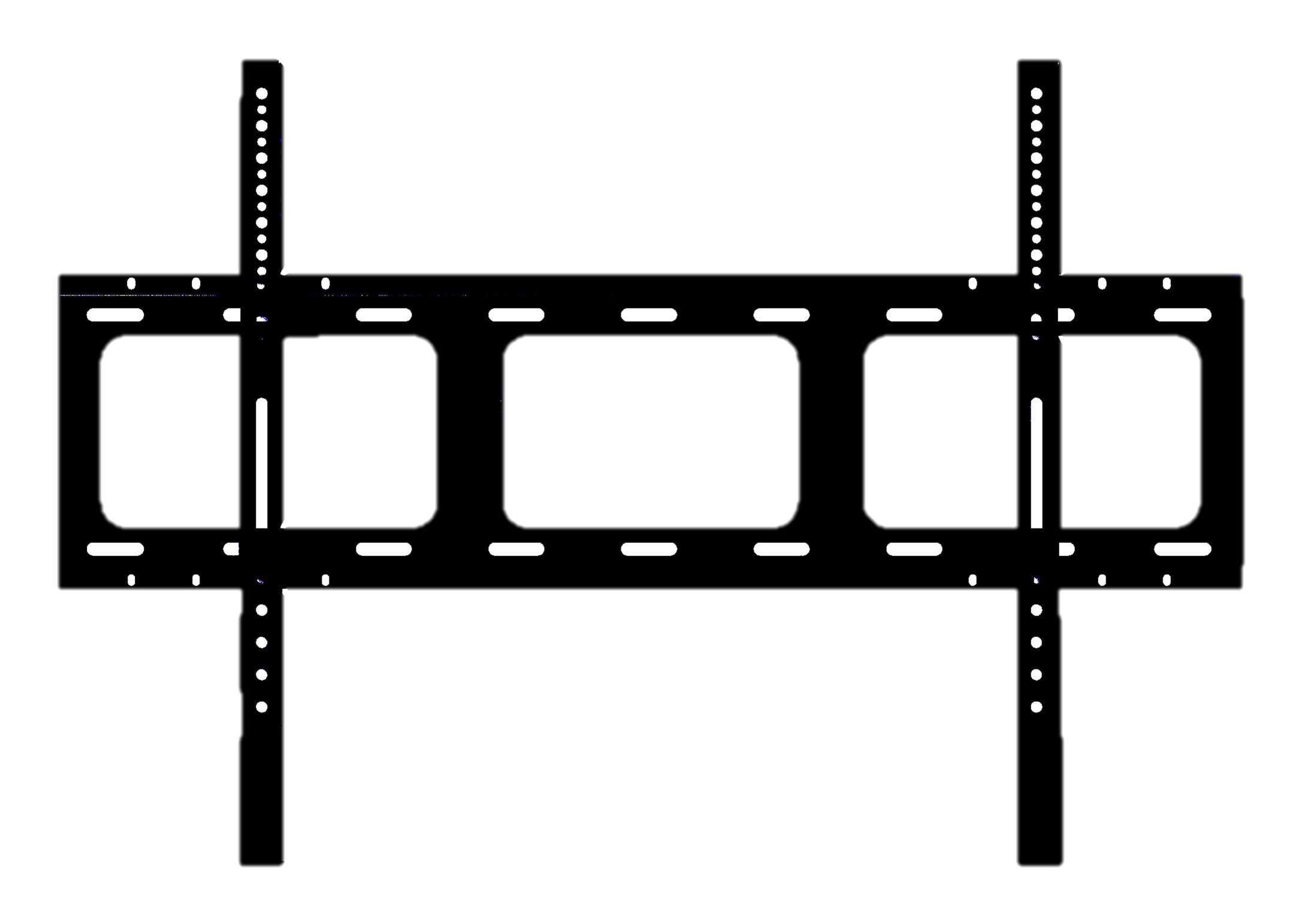 Yealink MB-WallMount-650 Support mural Noir