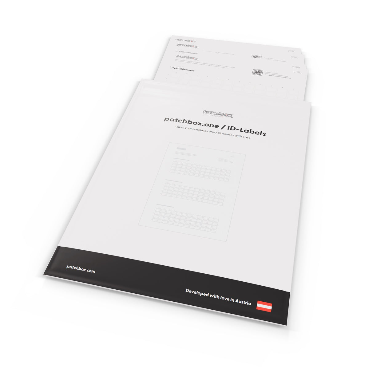 LOT DE 432 ETIQUETTES POUR PATCHBOX ONE