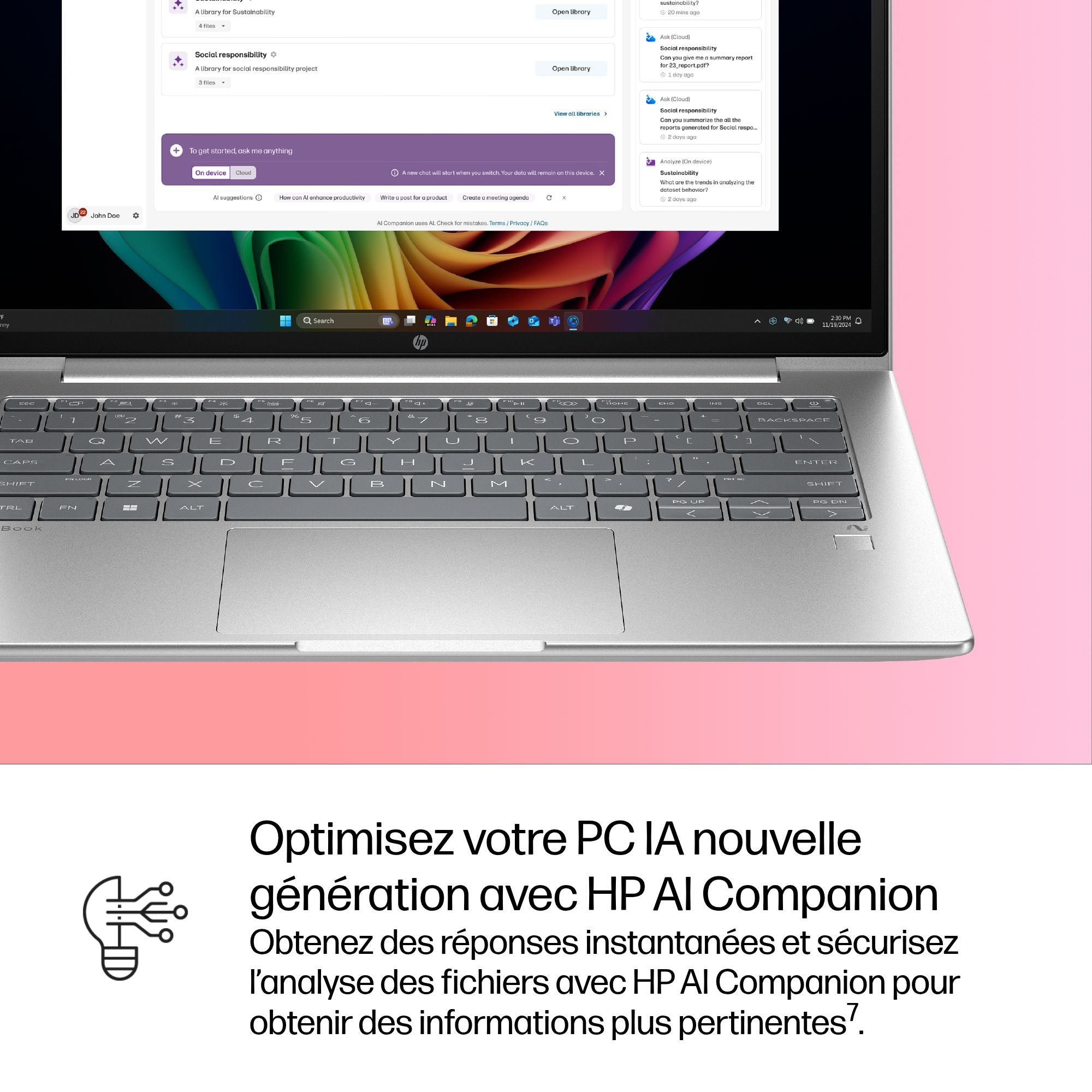 HP ProBook 4 G1q Snapdragon X1-26-100 14p WUXGA 16Go 512Go SSD UMA W11P 1/1/0