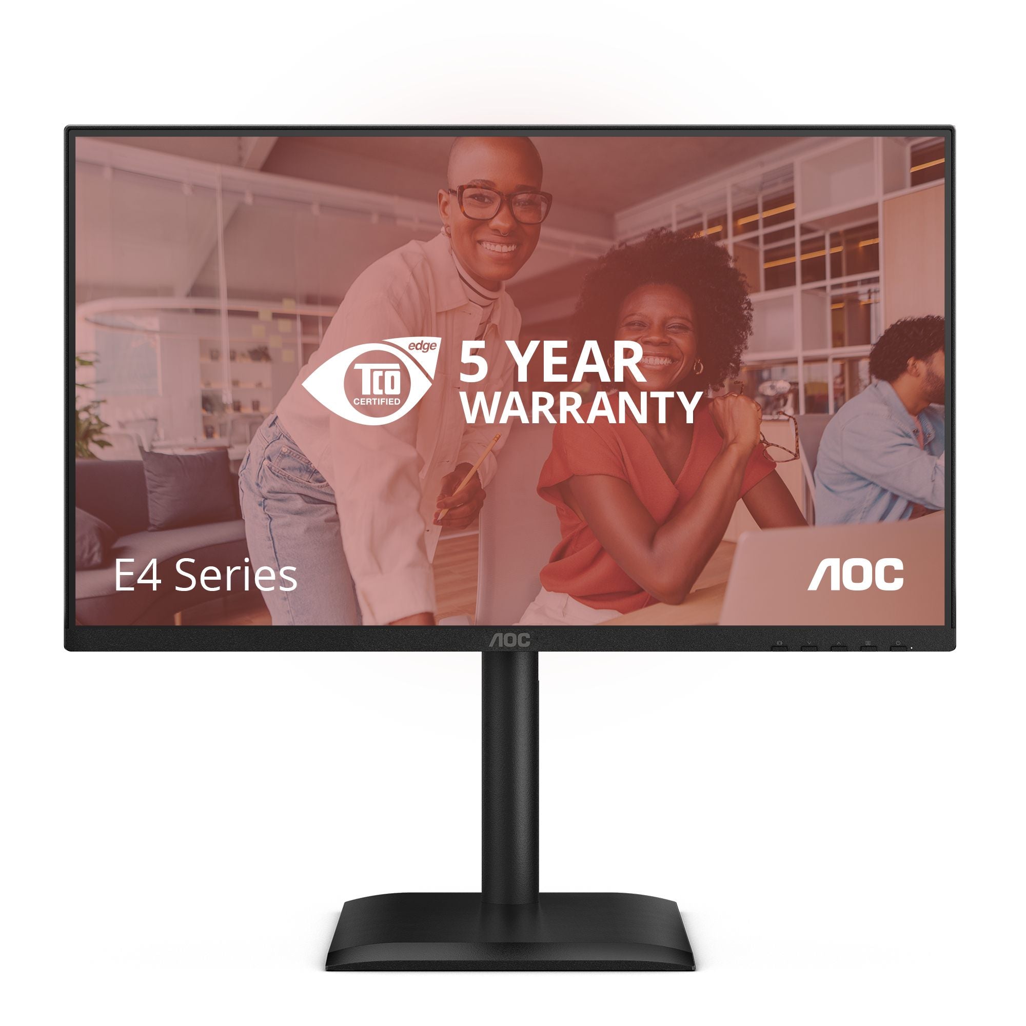 AOC 24E4CV - Écran LED - 24"-1920 x 1080 Full HD @ 120 Hz - IPS - 300 cd/m² - 1500:1 - 4 ms - HDMI, DP, USB-C - HP - GAR 5 ans