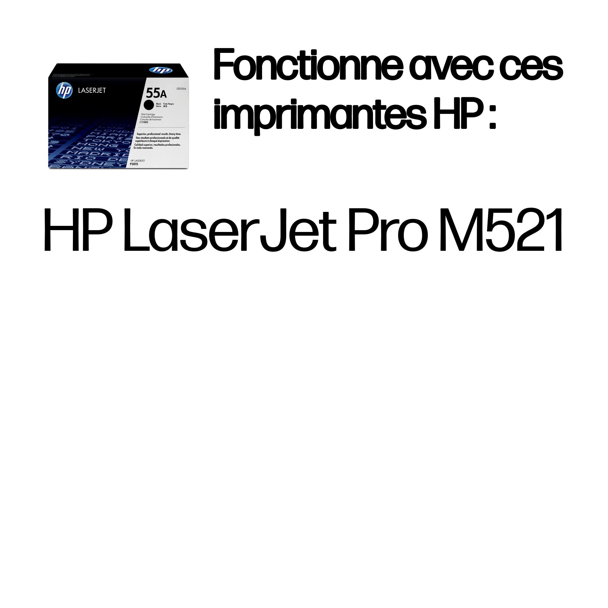 HP 55A original LaserJet Toner cartridge CE255A black standard capacity 6.000 pages 1-pack