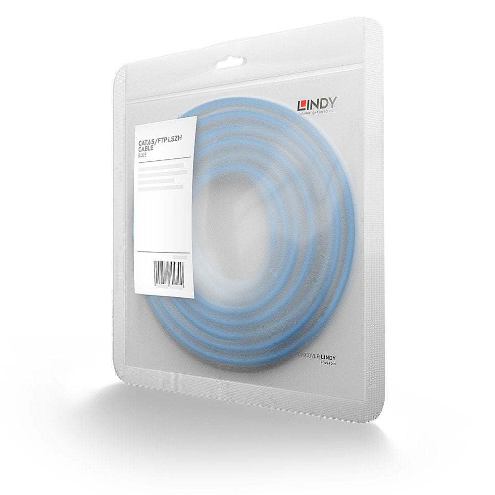 LINDY S/FTP Cat.6 Cable Blue 5m LSOH incl. Testprotocol