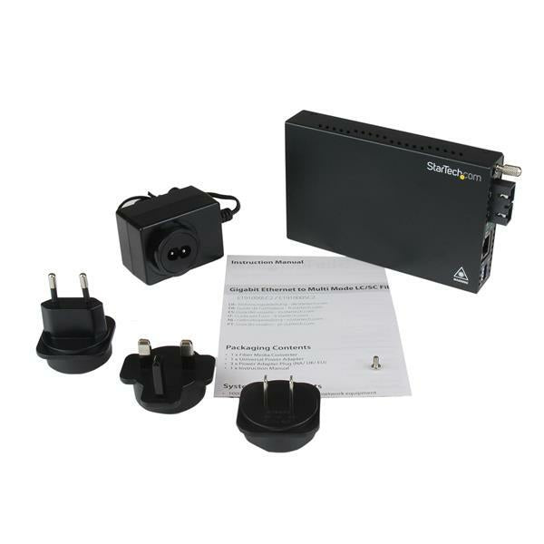 Gigabit Ethernet MM Fiber Converter SC