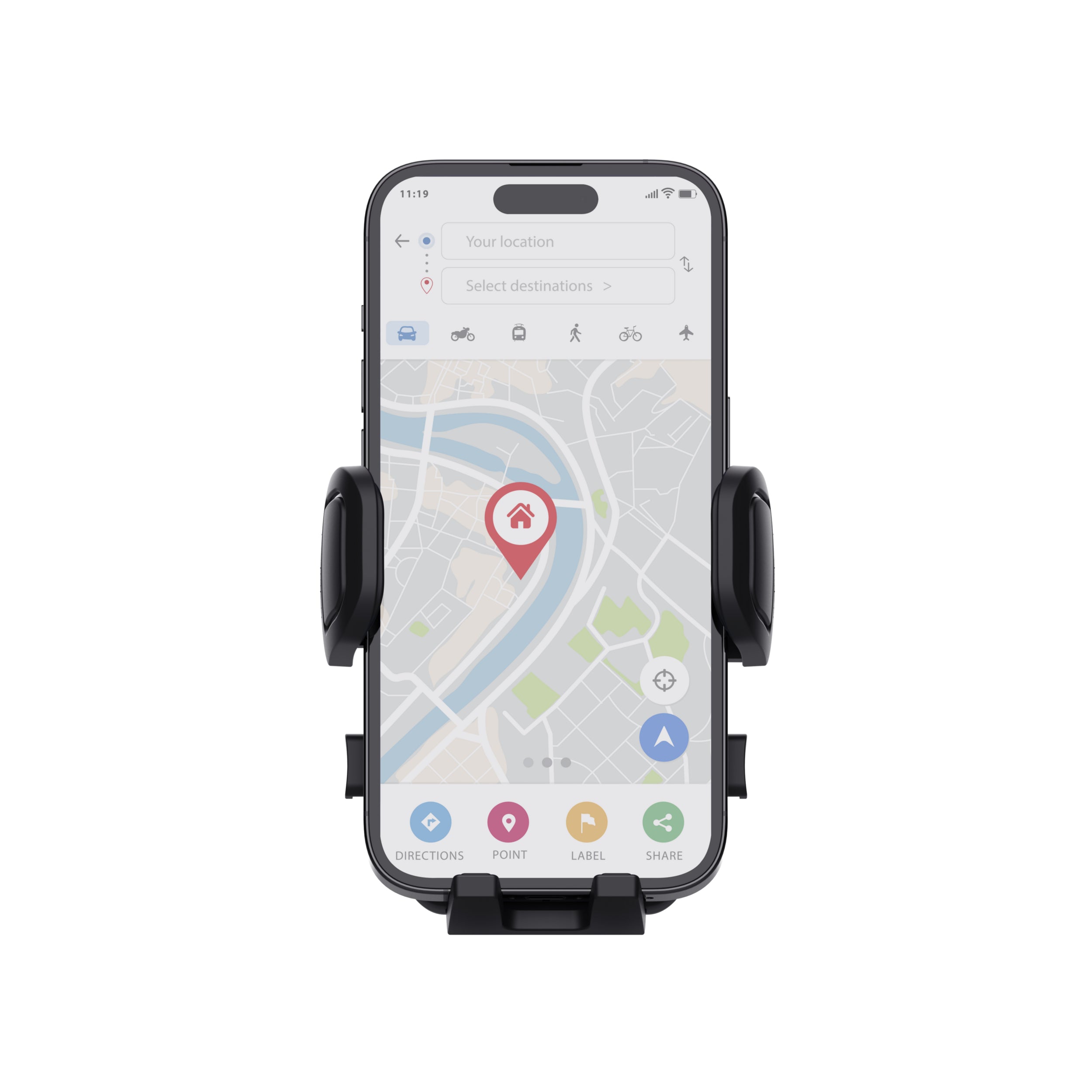 TRUST Support pour téléphone RUNO avec monture pour grille daération