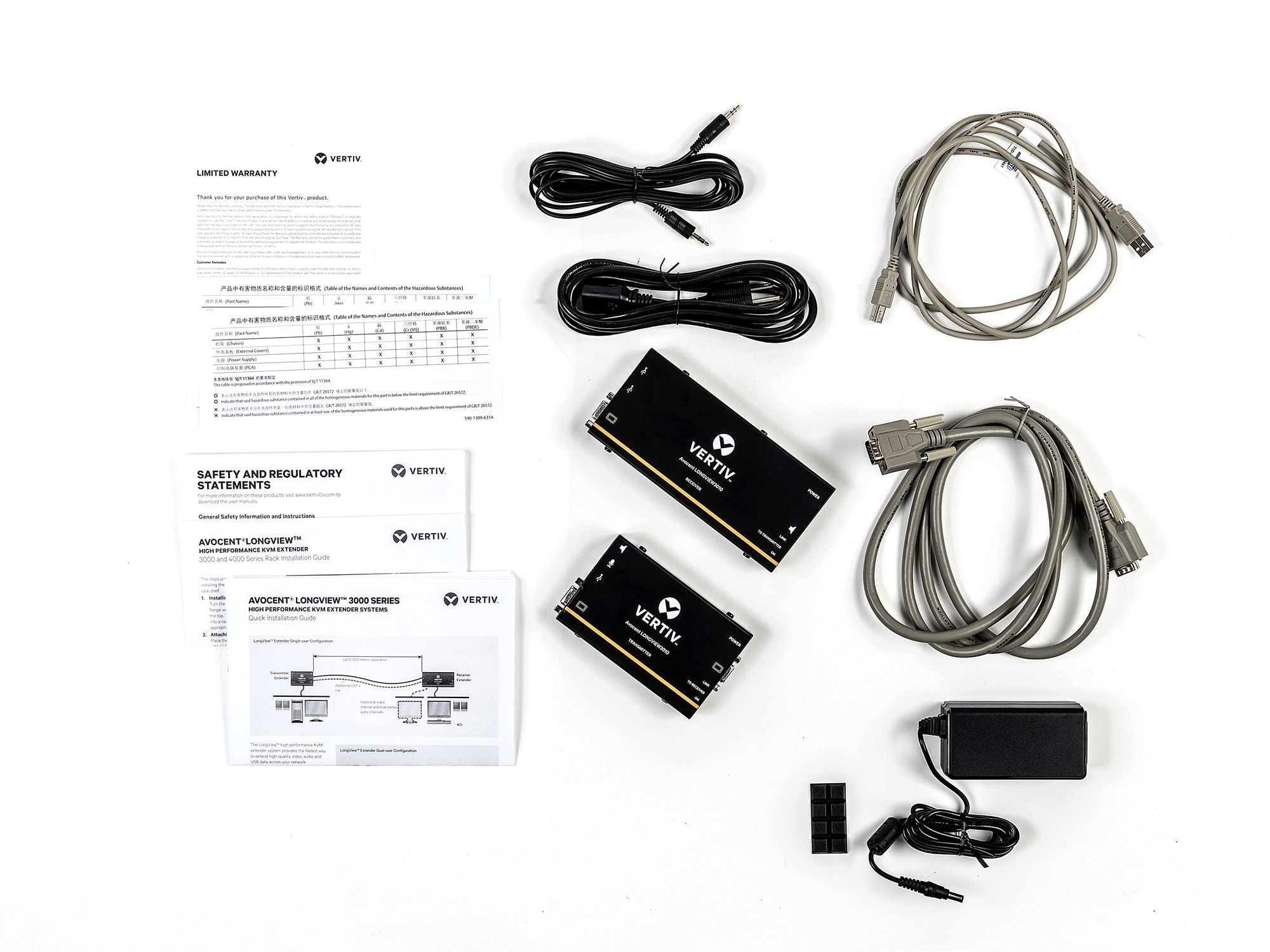 LongView single VGA USB audio CATx 300M