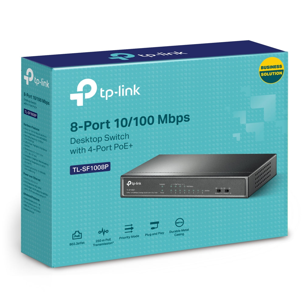8 port 10/100M PoE Switch