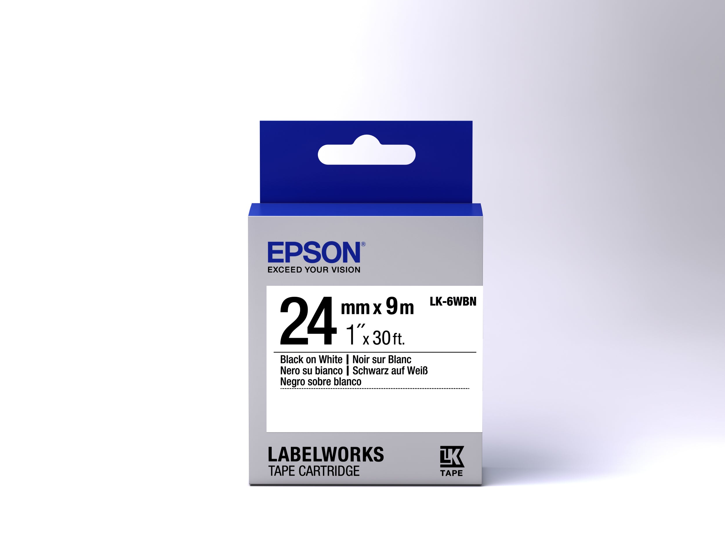 Epson LK-6WBN ruban d'étiquette