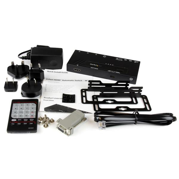 4-Port HDMI Automatic Video Switch - 4K
