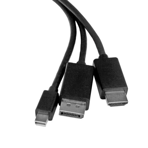 6 ft DP Mini DP or HDMI to HDMI Adapter