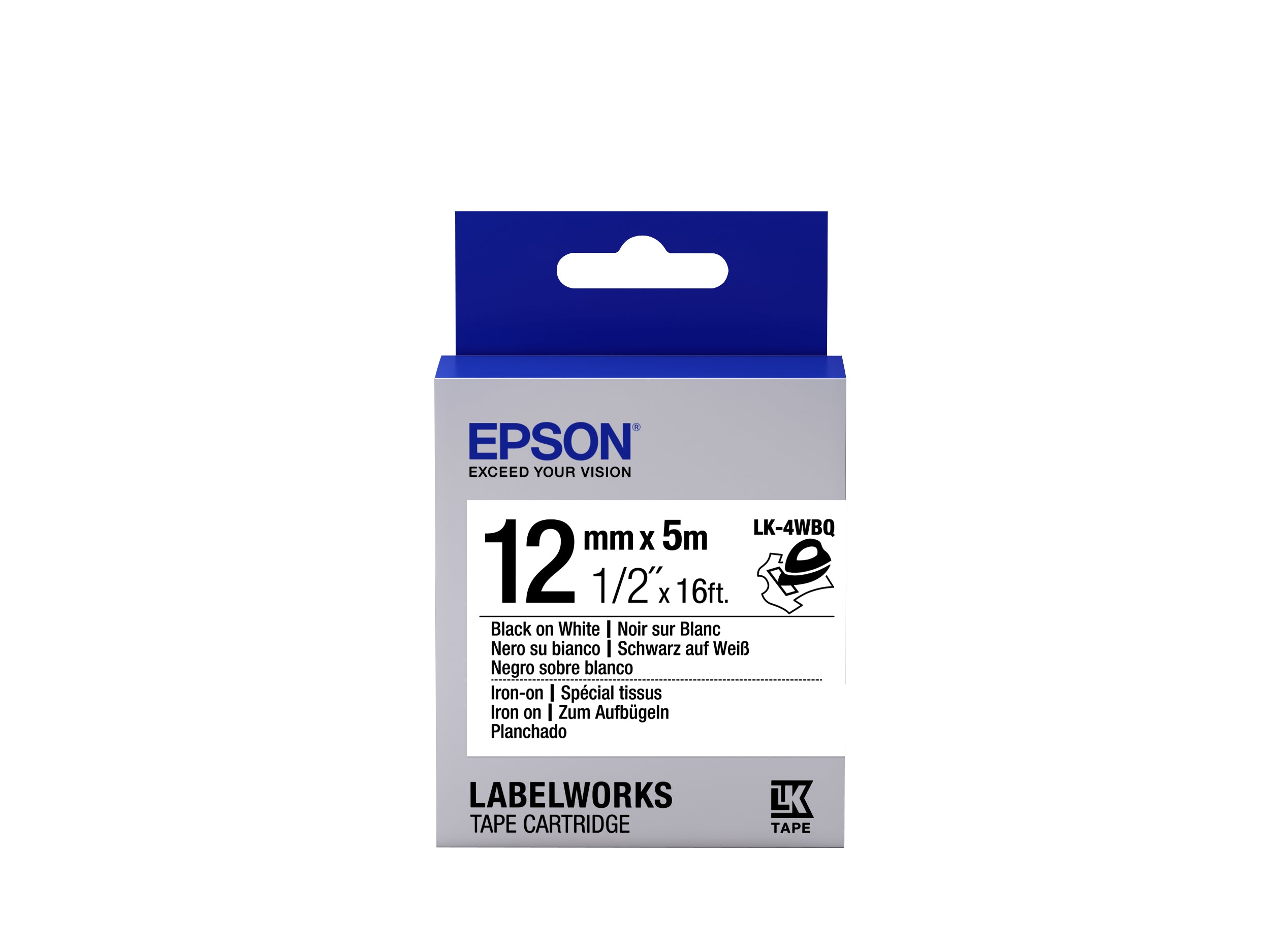 EPSON LK-4WBQ Thermocollant Noir/Blanc