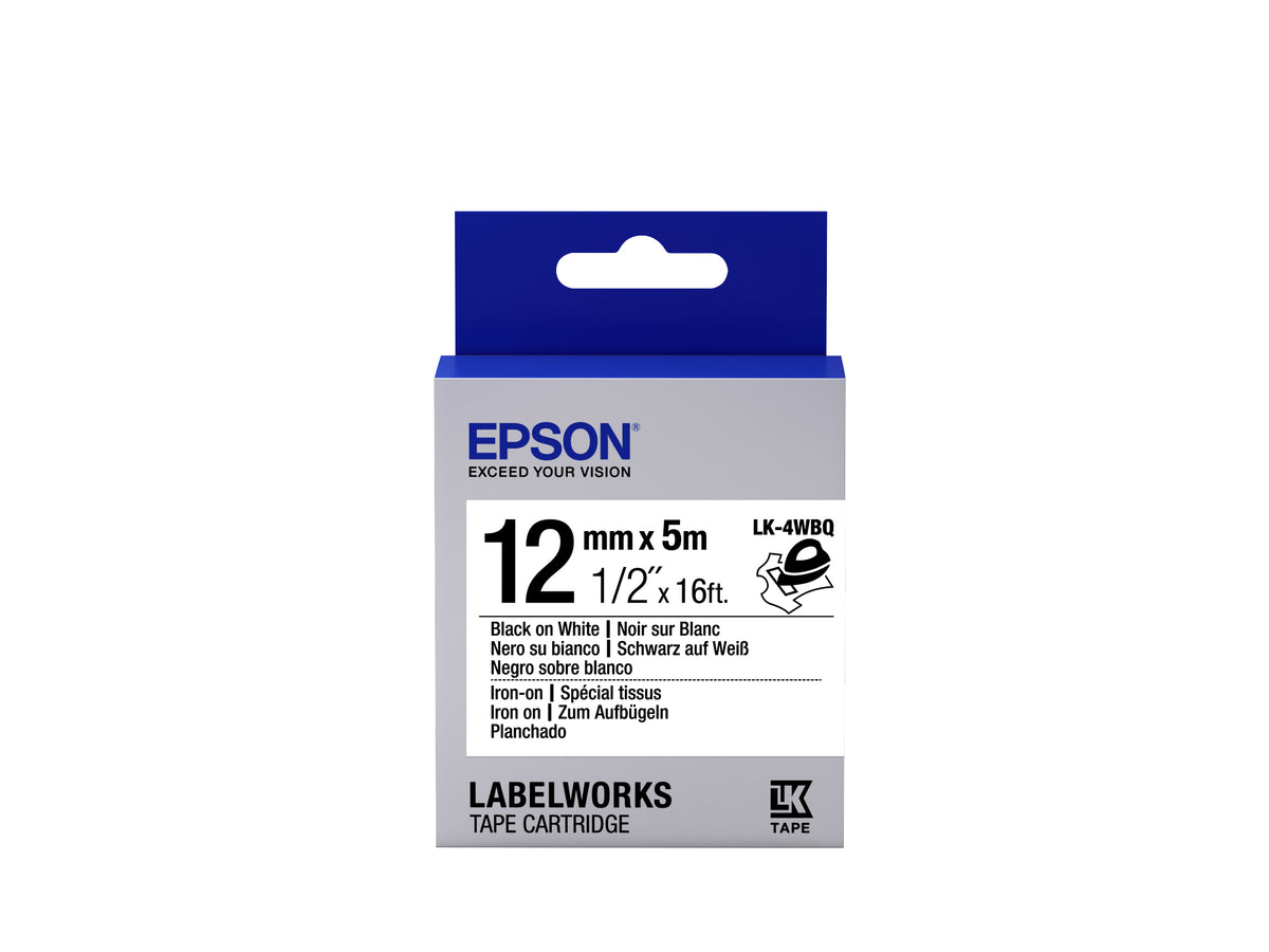 EPSON LK-4WBQ Thermocollant Noir/Blanc