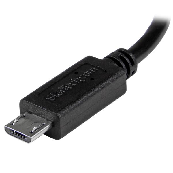 8in Micro USB to Mini USB OTG Cable M/M