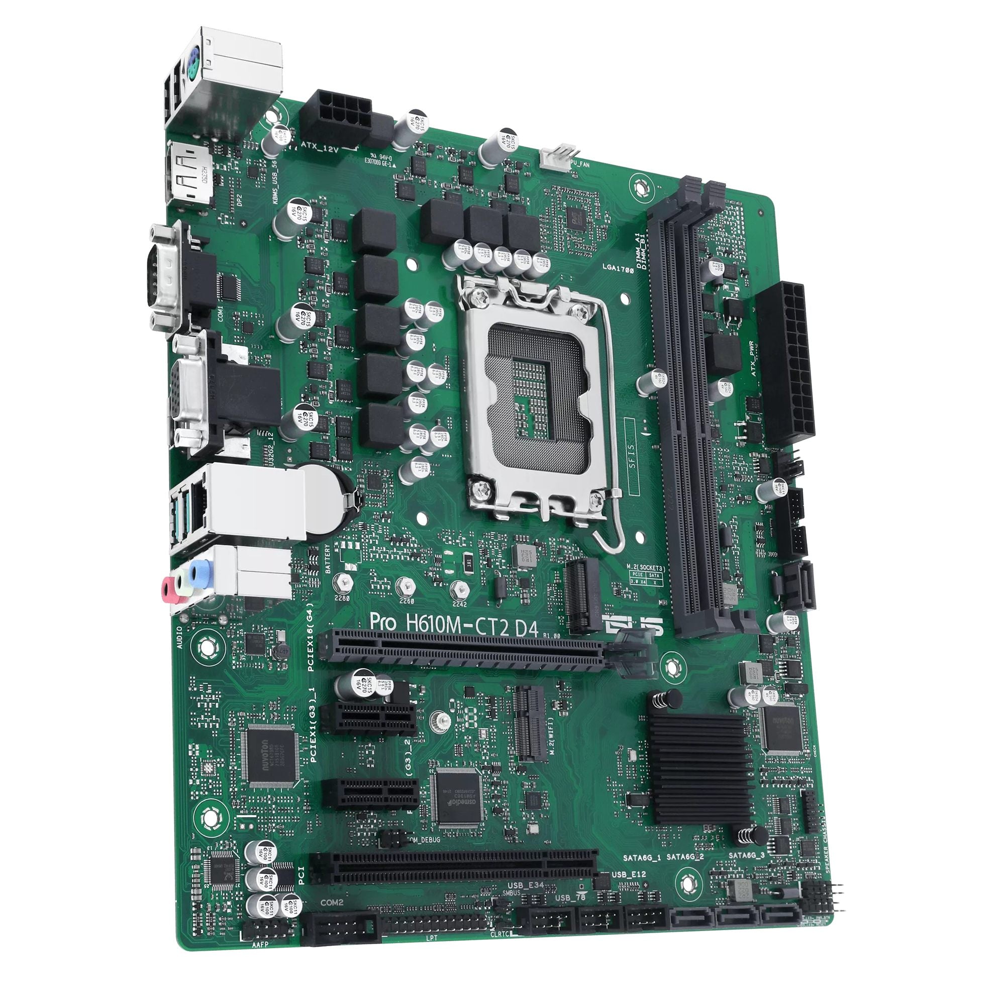 ASUS PRO H610M-CT2 D4-CSM LGA1700 2DDR4 microATX 4xSATA MB 1xD-Sub 1xM.2 1xPCIe 4.0