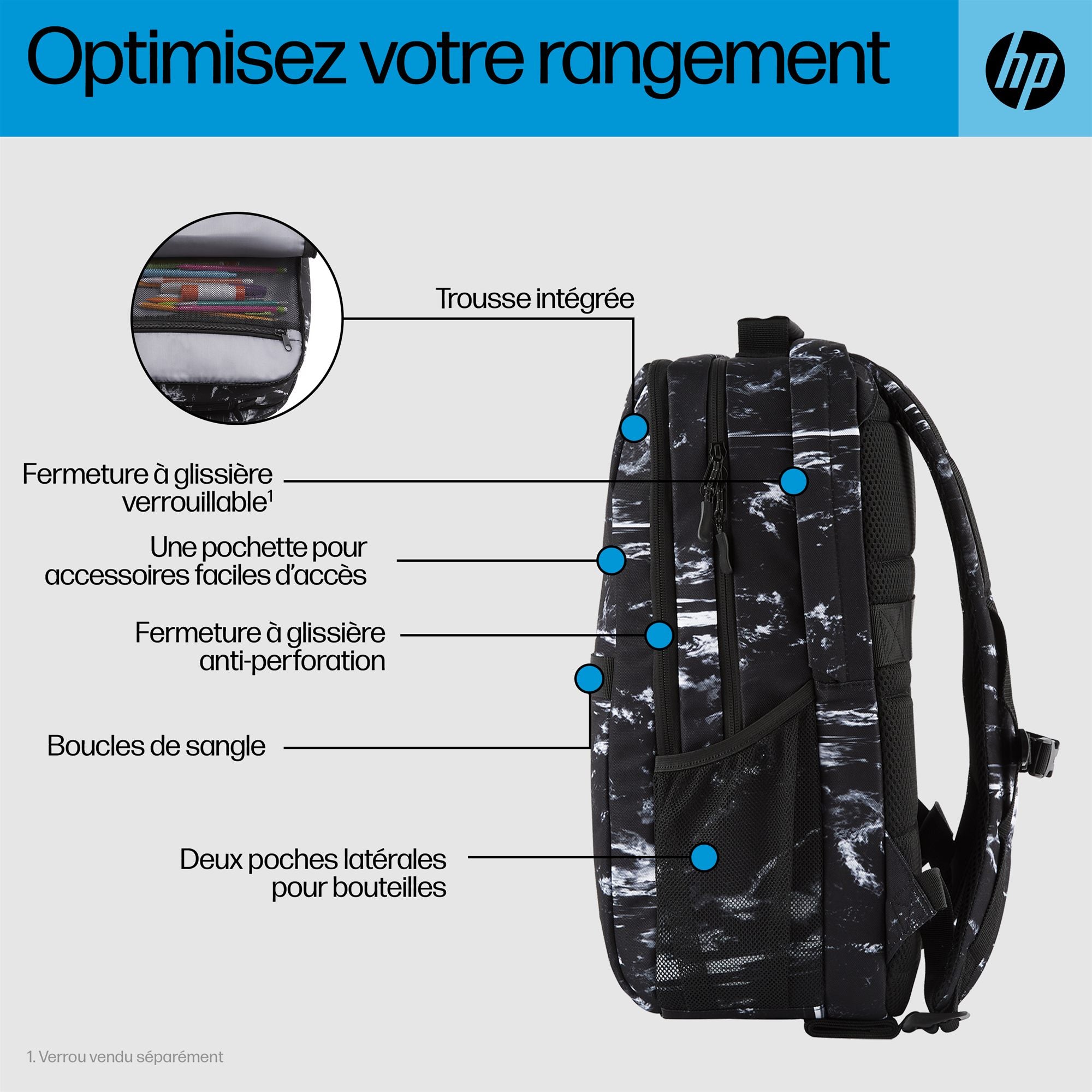 HP Campus XL Marble Stone Backpack