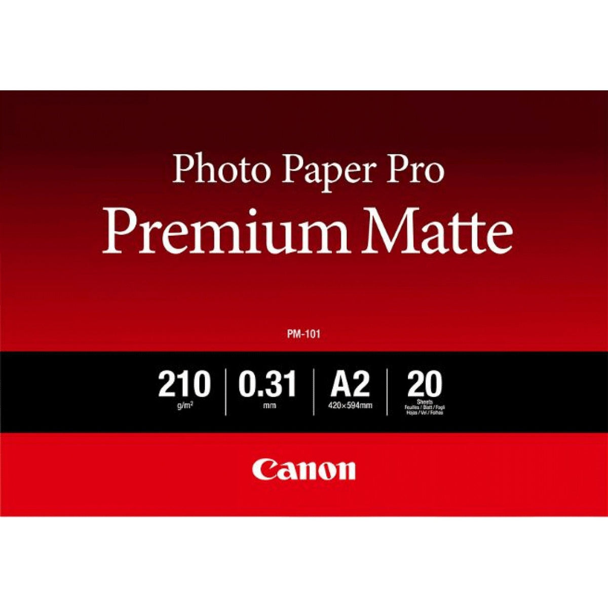 CANON PM-101 A2 photo paper premium matte 20 sheets