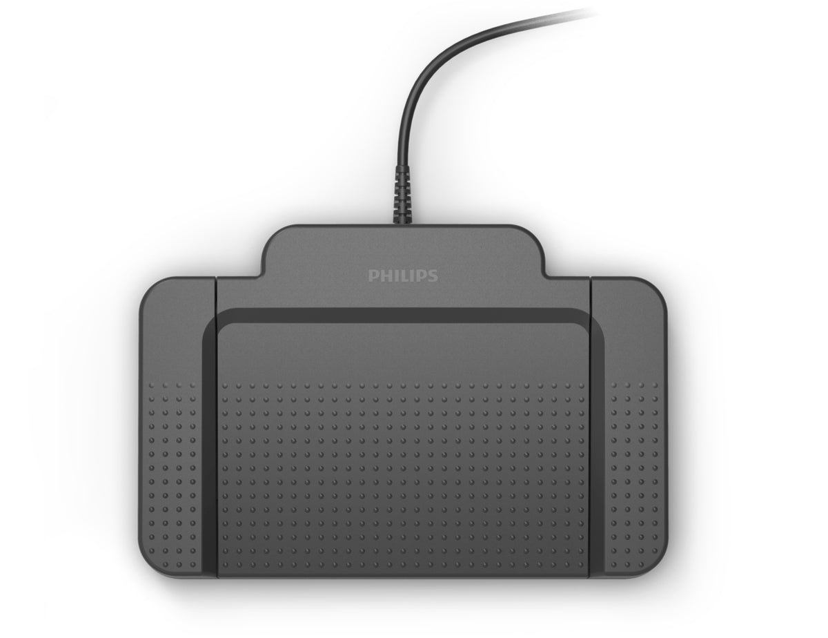 PHILIPS Pédale de commande ACC2330 : Design 4 pédales, Noir, USB