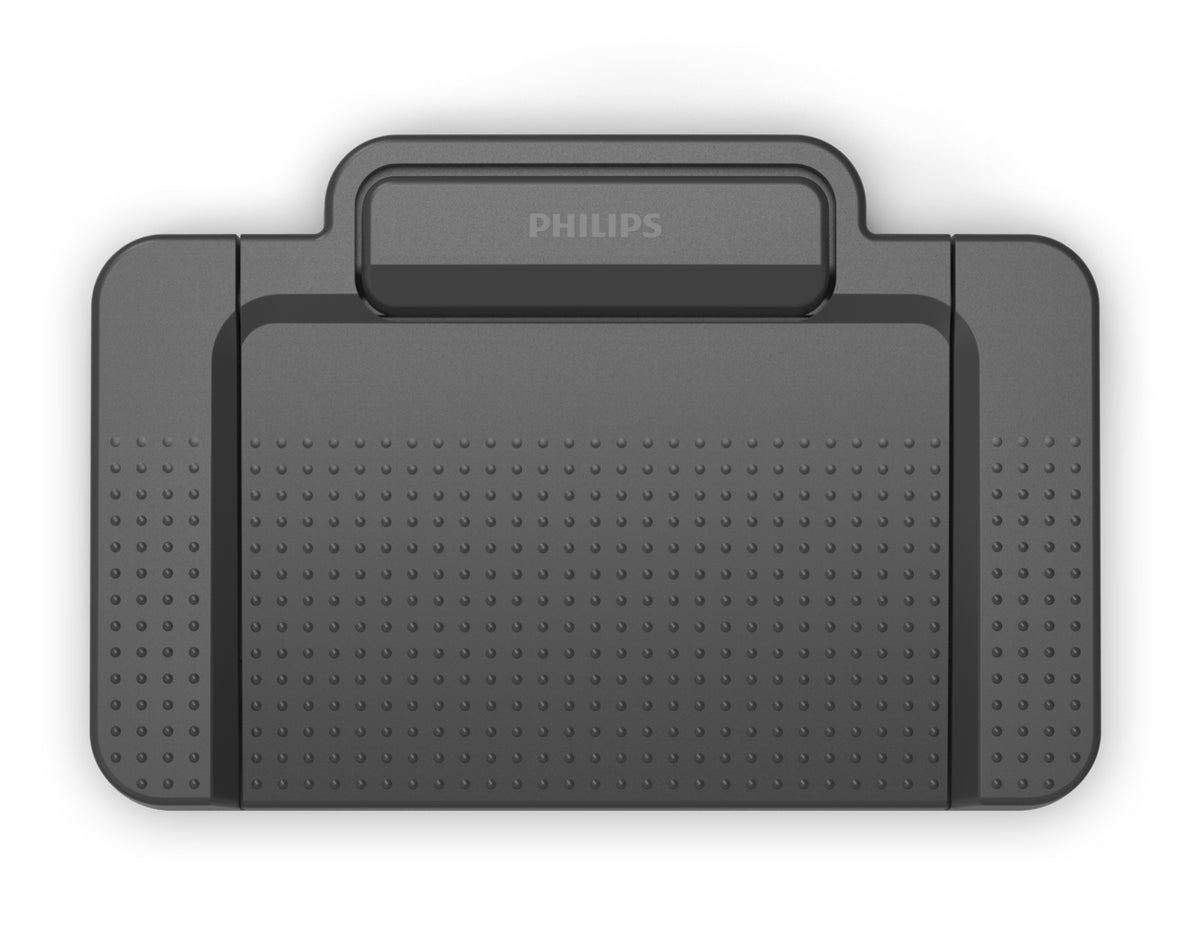PHILIPS Pédale de commande ACC2330 : Design 4 pédales, Noir, USB