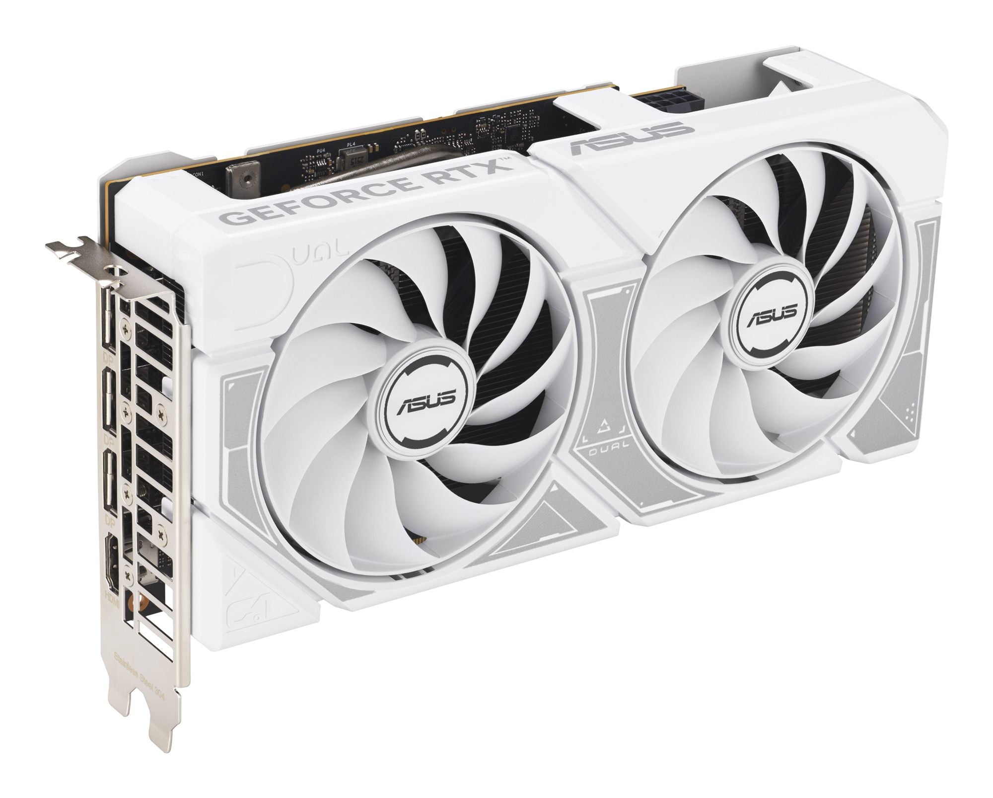 ASUS DUAL RTX 5060 OC 8Go GDDR7 3xDP 1xHDMI WHITE