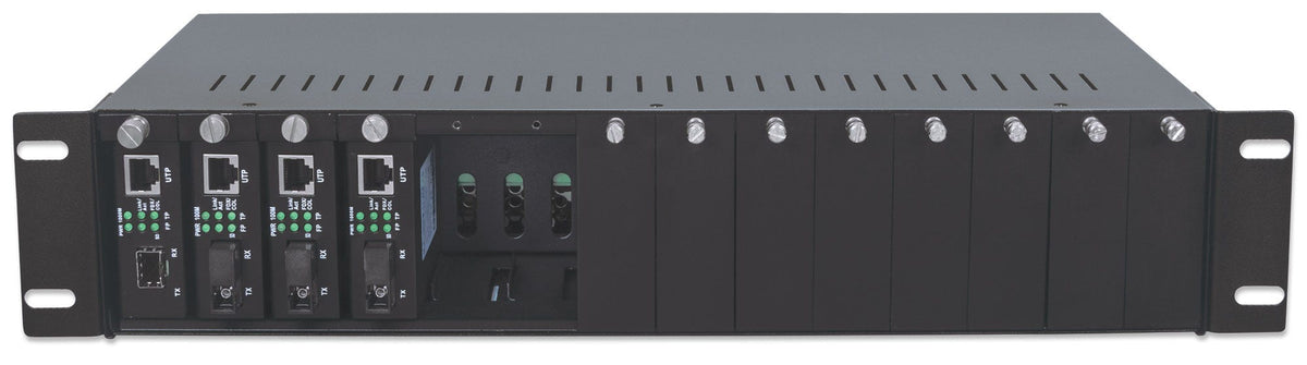 Intellinet 507356 châssis de réseaux 2U Noir