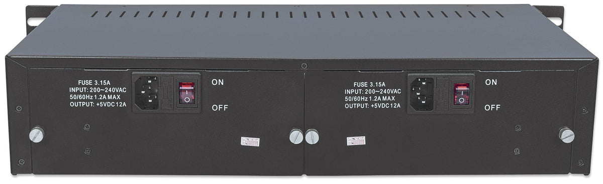 Intellinet 507356 châssis de réseaux 2U Noir