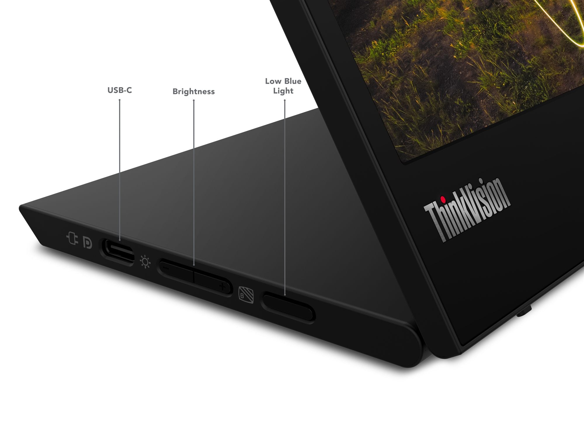 LENOVO ThinkVision M15 LED Écran 15.6p portable 1920x1080 Full HD (1080p) 60Hz IPS 250cd/m2 1000:1 6ms 2xUSB-C