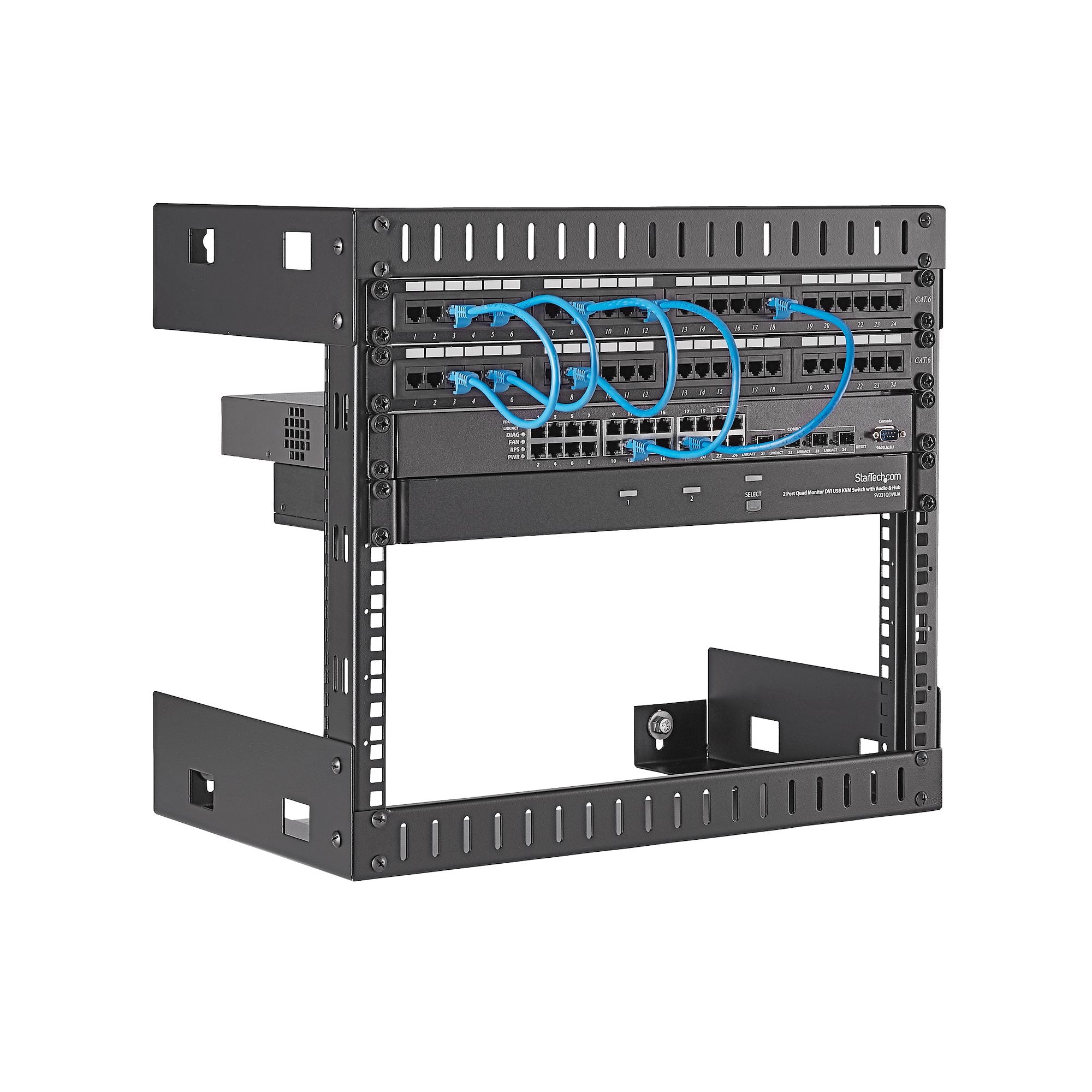 Rack 8U for wall mount