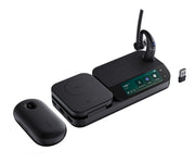 Yealink BH71 Workstation Pro Sans fil Crochets auriculaires Bureau/Centre d'appels USB Type-C Bluetooth Socle de chargement Noir