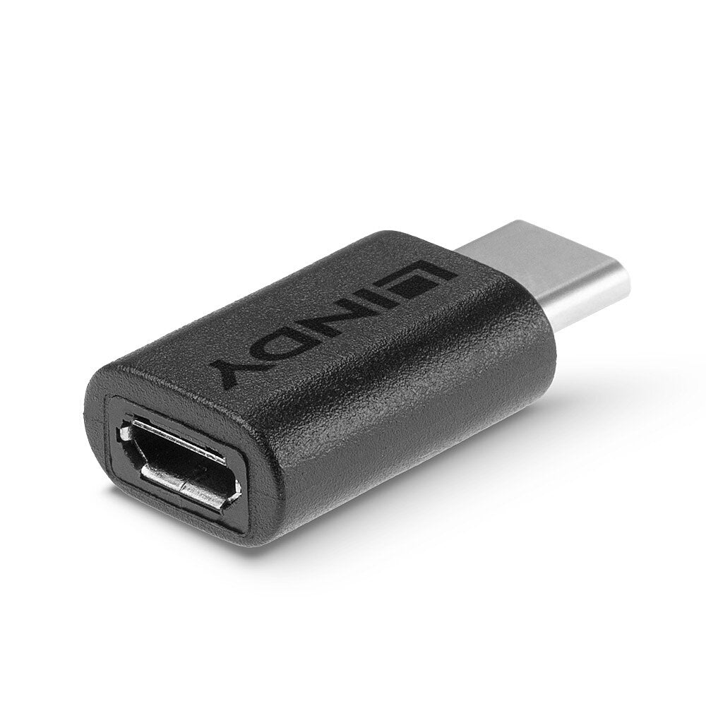LINDY USB 2.0 Adaptor Type C / Micro-B USB Type C plug / Type Micro-B coupling