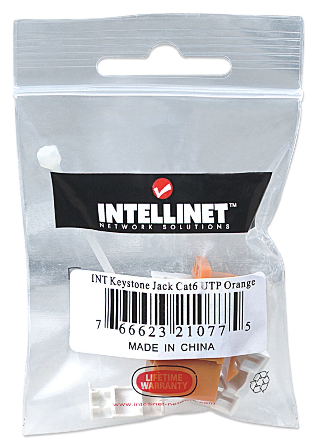 Intellinet 210775 Module keystone C6 UTP orange