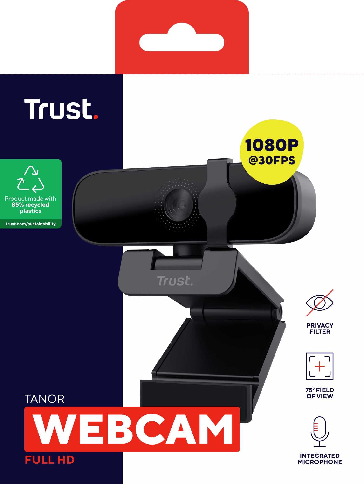 TRUST Webcam TANOR Full HD