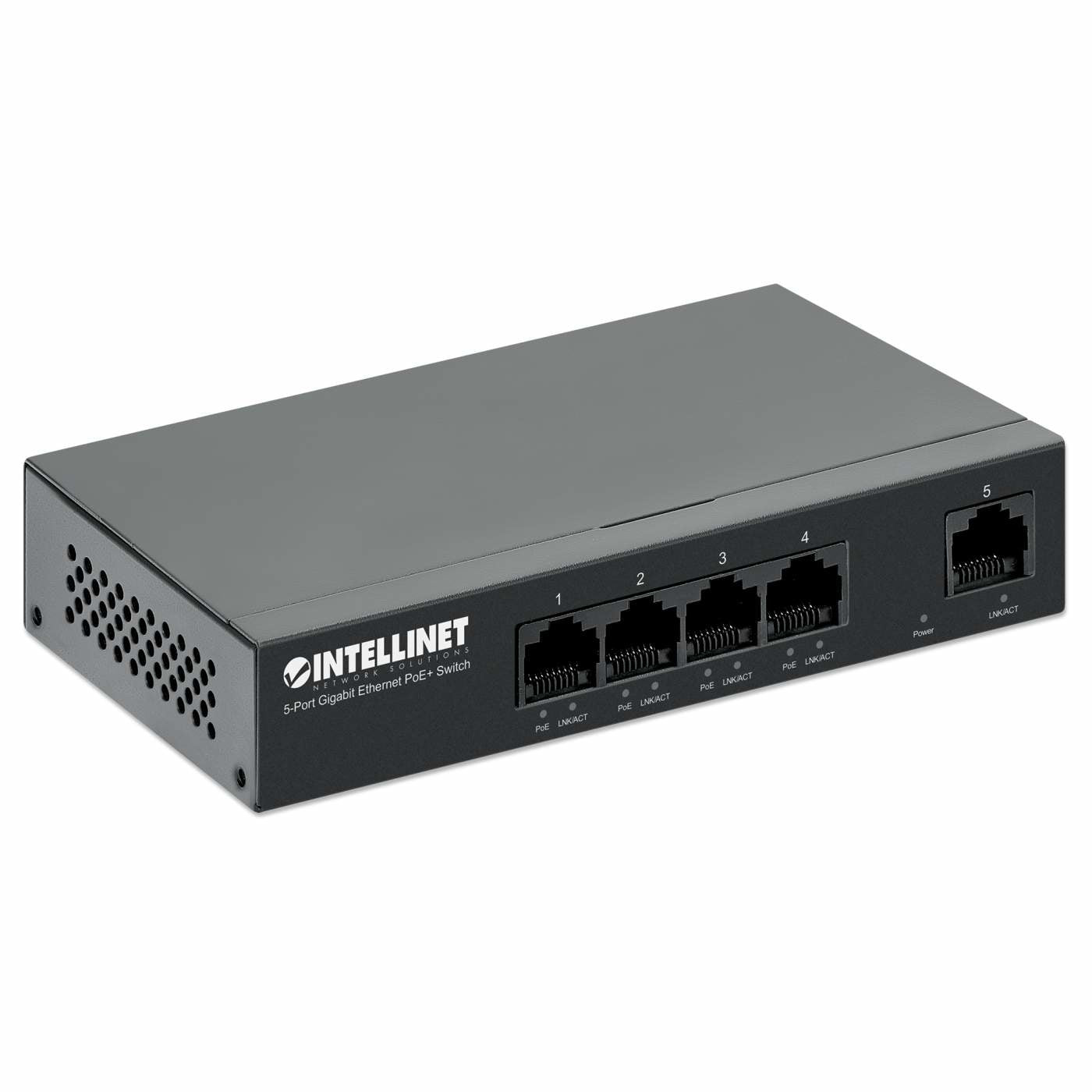 Intellinet 561792 commutateur réseau Gigabit Ethernet (10/100/1000) Connexion Ethernet, supportant l'alimentation via ce port (PoE) Noir