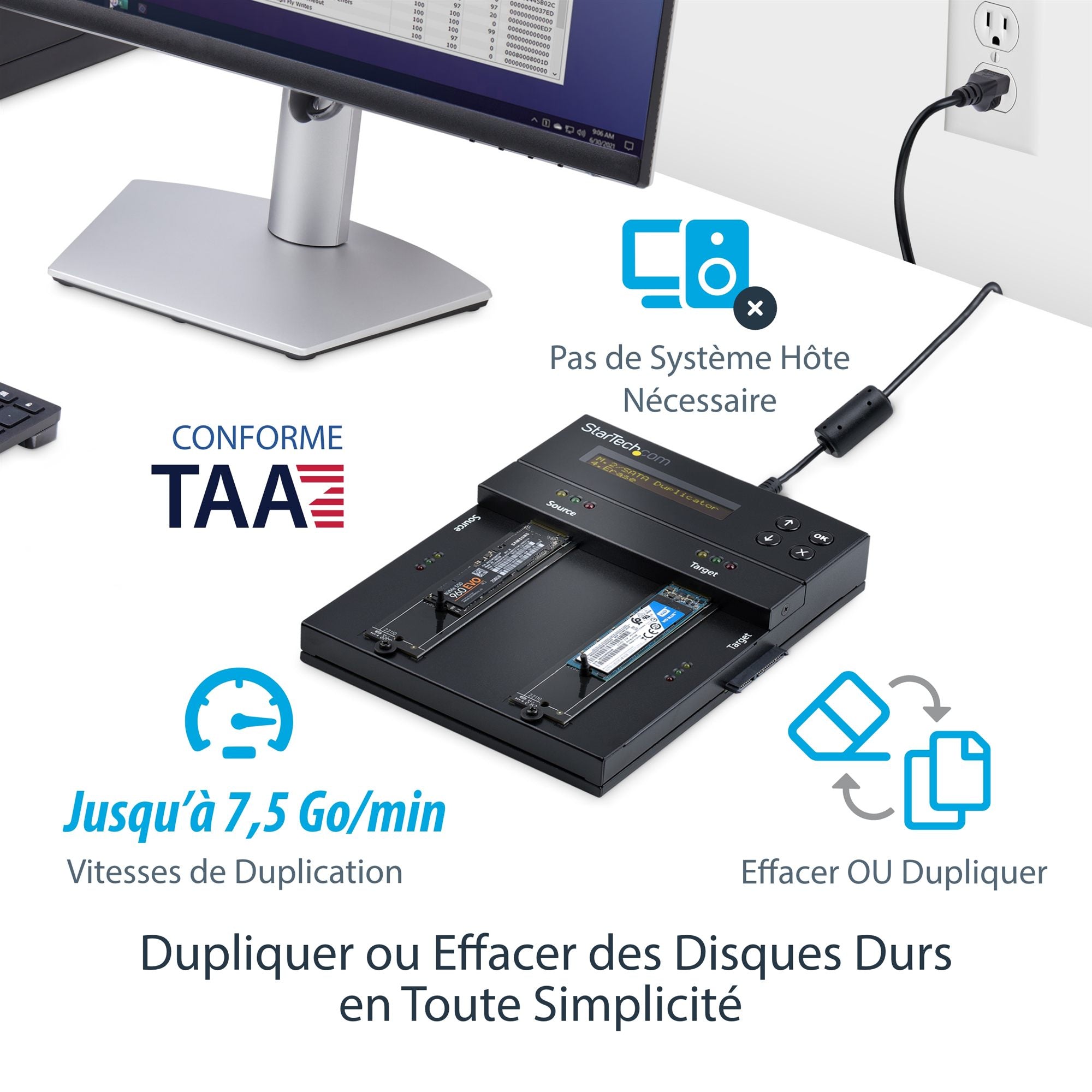 M.2 Duplicator and Eraser SATA/AHCI/NVMe