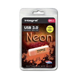 CLE USB 3.0 NEON ORANGE 128GB 20MB/s en