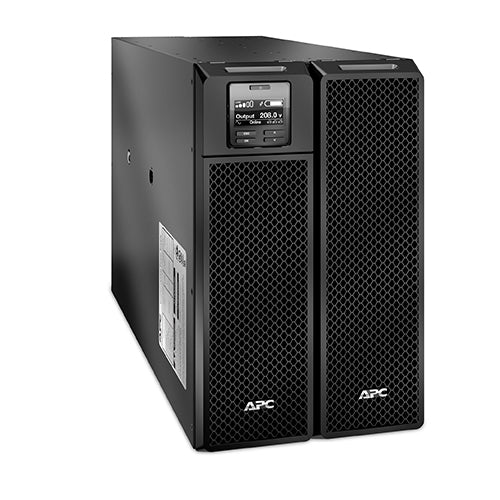 APC Smart-UPS On-Line 10000VA UPS AC 208/240V 10 kW 10000VA 1-phase Ethernet 10/100 RS-232 USB output connectors 7 Black