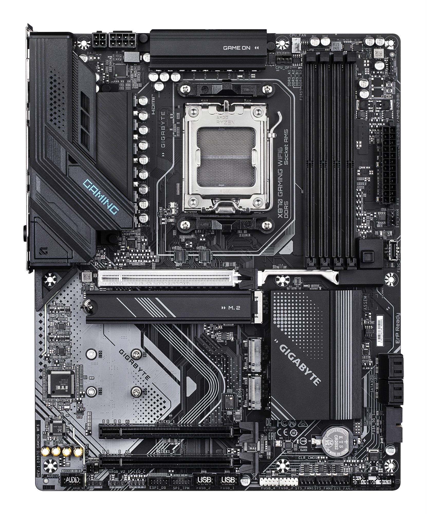 GIGABYTE X870 GAMING WIFI6 AMD X870 Emplacement AM5 ATX