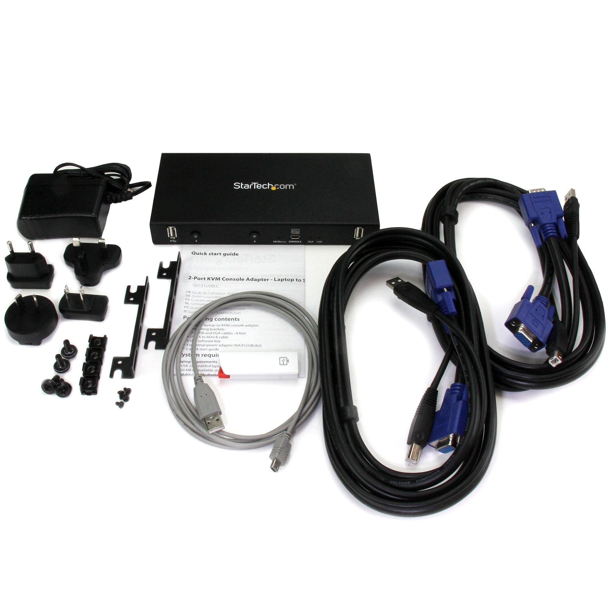 2-port KVM Console Adapter for Laptop
