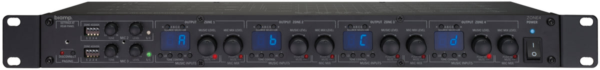 Biamp 4-zone stereo preamplifier