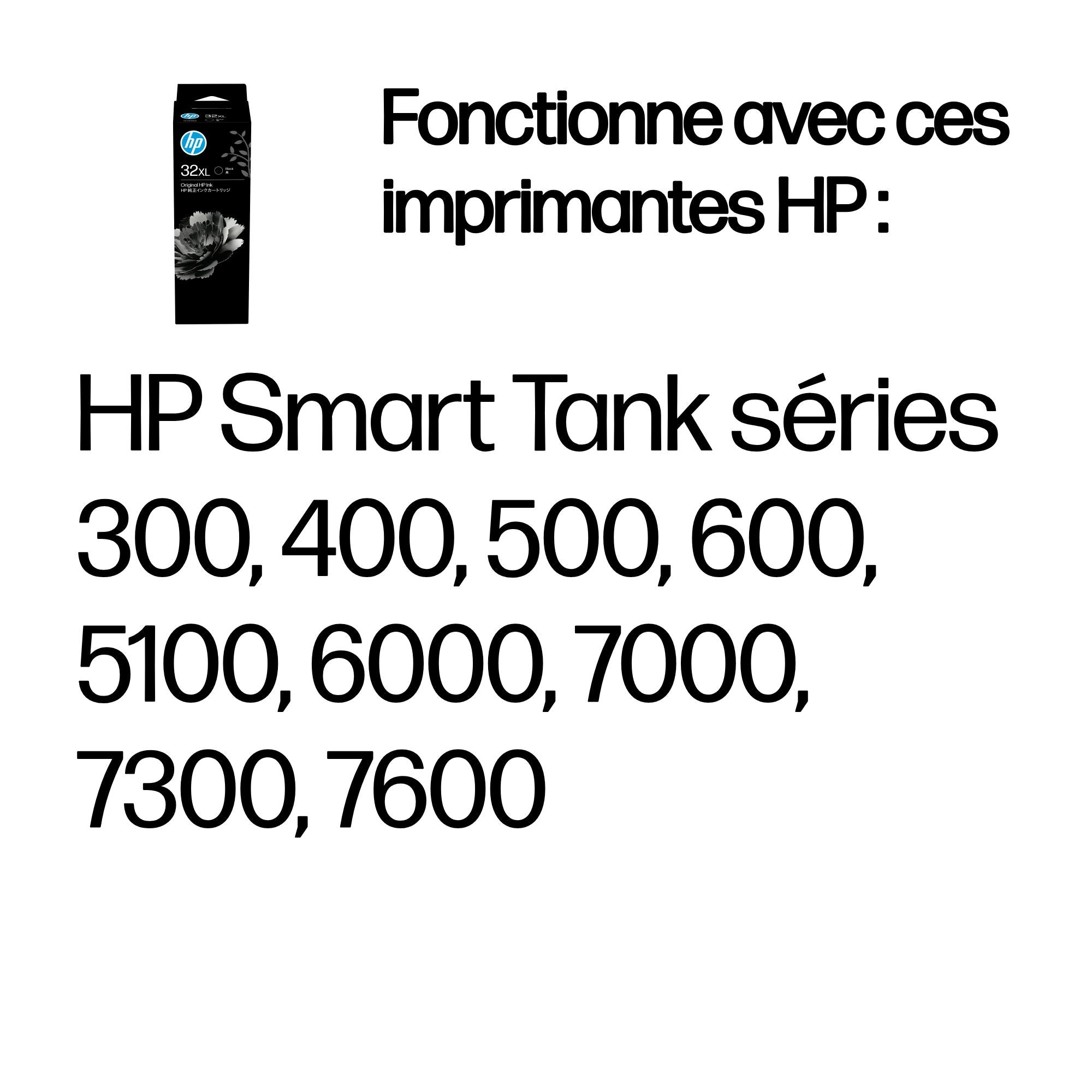 HP 32XL 135-ml Black Original Ink Bottle