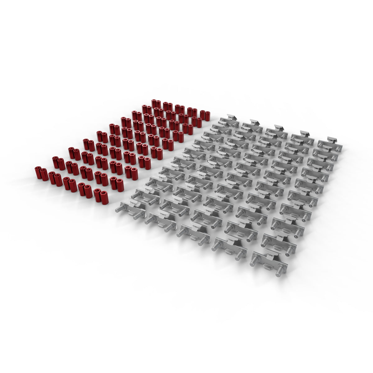 PATCHBOX /dev/mount, écrous cage 1U à montage rapide - lot de 50 pcs