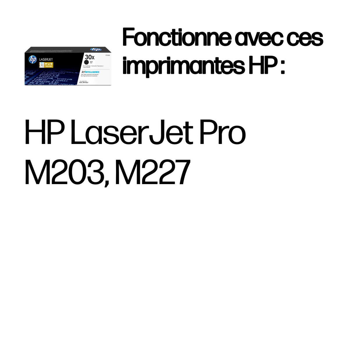 HP 30X original High Capacity LaserJet Toner cartridge CF230X Black XL