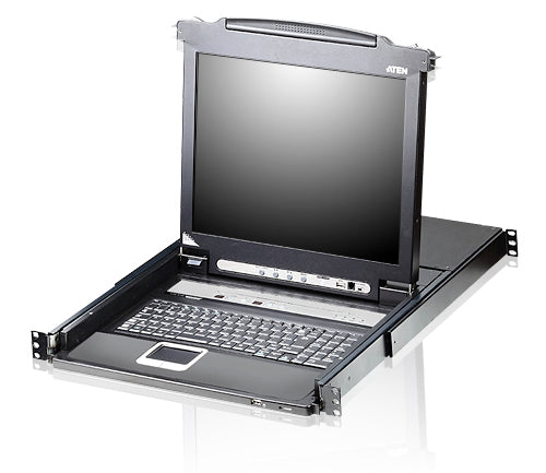 ATEN CL5708N CONSOLE LCD 19  KVM 8 PORTS VGA/USB-PS2