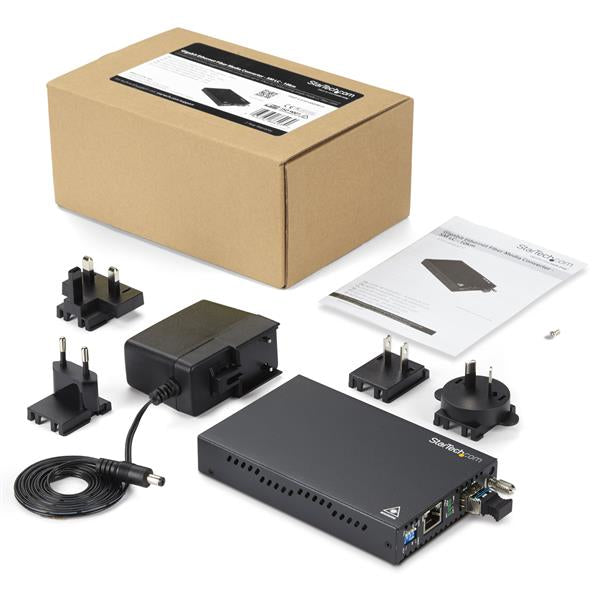GbE Fiber Media Converter - SM LC 10 km