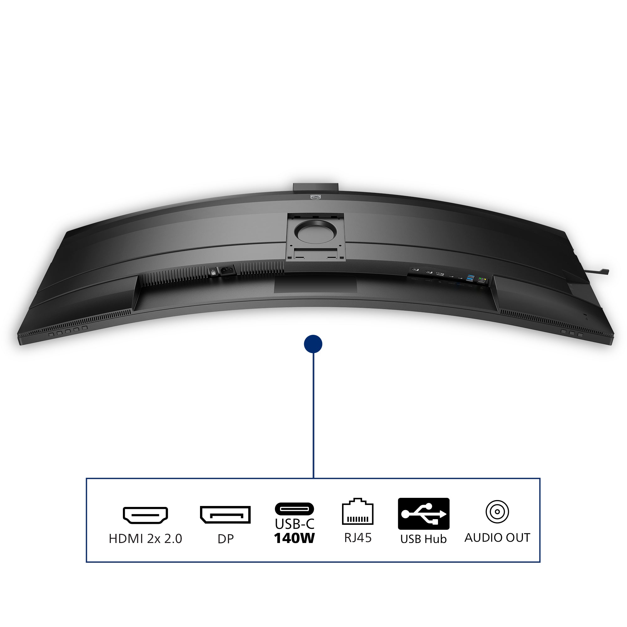 PHILIPS 49B2U6900CH/00 48.8p 5120x1440 VA Curved 1800R H/A 130mm SUPERWIDE USB-C 75Hz DP 2xHDMI USB HUB SPEAKERS