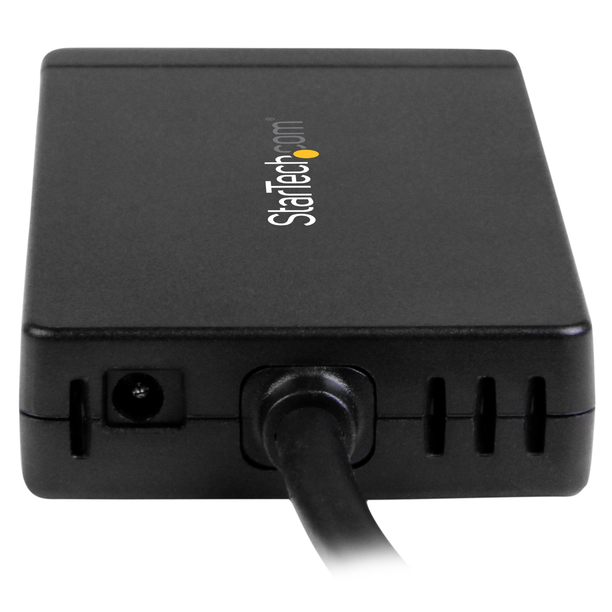 3Port USB C Hub GbE C to A - Power Adapt