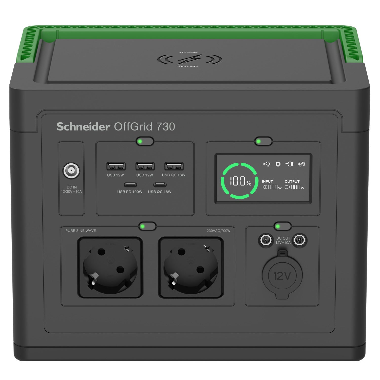 APC Schneider OffGrid Portable Power Station 730 738Wh Lithium-ion 2 Schuko Sinewave