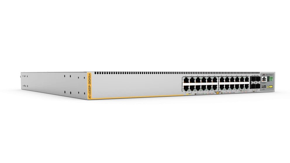 ALLIED L3 Stackable Switch 20x 10/100/1000-T PoE++ 4x 100M/1G/2.5G/5G-T PoE++ 4x SFP+ Ports and dual hotswap PSU bays