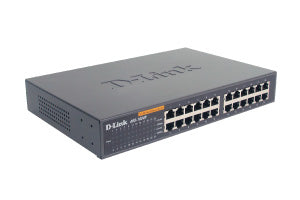 D-LINK 24Port Fast Ethernet Switch RJ45 10/100Mbps Rackable Non Administrable